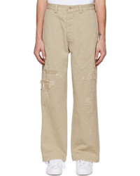 Polo Ralph Lauren Beige Burroughs Distressed Trousers