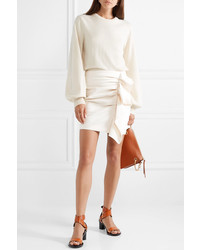 Isabel Marant Lefly Ruffled Cotton Blend Mini Skirt