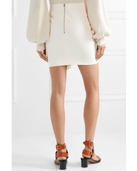 Isabel Marant Lefly Ruffled Cotton Blend Mini Skirt