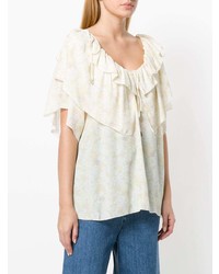 See by Chloe See By Chlo Printed Ruffle Blouse