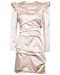 Marc Jacobs Ruched Silk Duchess Satin Dress