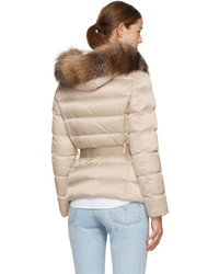 Moncler Beige Down Tatie Jacket