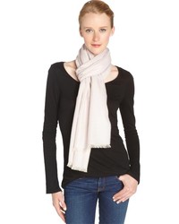 Tom Ford Beige And Lavender Cotton Cashmere Blend Scarf