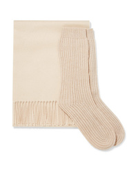 Johnstons of Elgin Cashmere Scarf And Socks Set