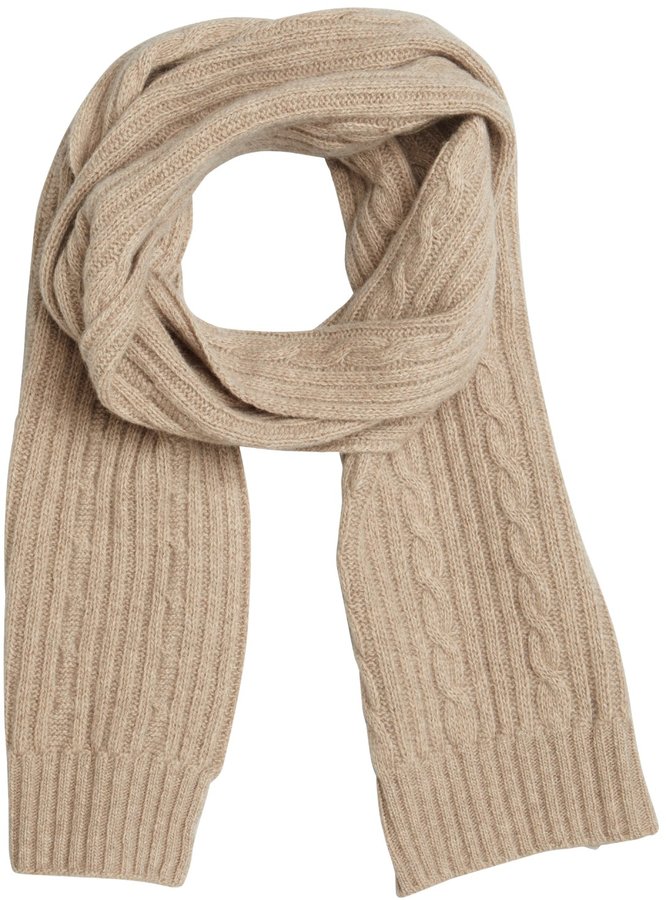 cashmere knit scarf