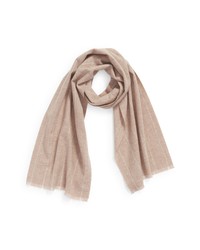 Nordstrom Yarn Dyed Wool Cashmere Scarf In Tan Combo At
