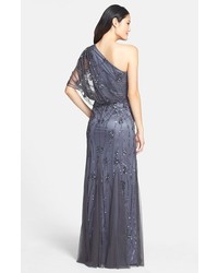 Adrianna Papell Beaded One Shoulder Blouson Gown 298 Nordstrom