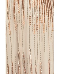 Adrianna Papell Beaded Surplice Gown