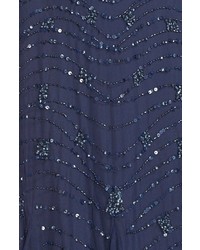 Aidan Mattox Embellished Lace Blouson Gown