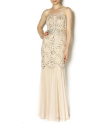 Keep It Simply Stylish Beaded And Sequined Gown