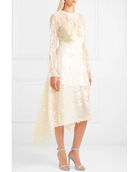 Preen by Thornton Bregazzi Cara Sequined Lace Midi Dress