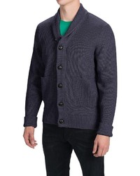 Barbour Beech Cotton Cardigan Sweater Shawl Collar