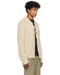 Our Legacy Brushed Alpaca Wool Evening Polo Cardigan