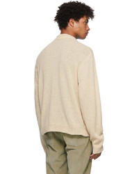 Our Legacy Brushed Alpaca Wool Evening Polo Cardigan