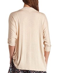 Charlotte Russe Slouchy Pocket Knit Cocoon Cardigan
