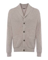 French Connection Cotton Blend Shawl Collar Cardigan