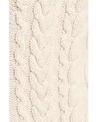 Loragi Cable Knit Shawl Collar Alpaca Blend Cardigan