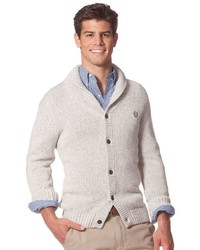 Chaps Solid Shawl Collar Cardigan Sweater