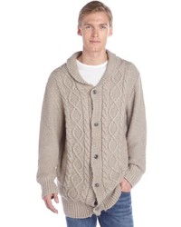3rd & Army Tan Chunky Cable Knit Motti Cardigan