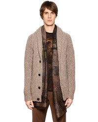Etro Wool Cashmere Cable Knit Cardigan