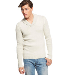 American Rag Ribbed Shawl Collar Sweater