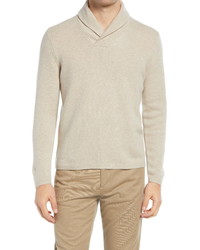 Vince Shawl Collar Slim Fit Cashmere Sweater