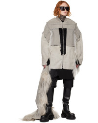 Rick Owens Off White Collage Shearling Jacket