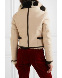 Chloé Reversible Double Breasted Shearling Jacket