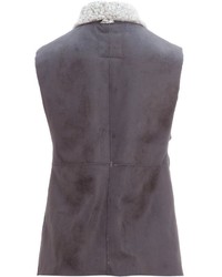 Dylan Frosty Tipped Shearling Snap Vest