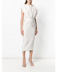 Maticevski Gathered Panel Fitted Dress
