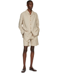 LE17SEPTEMBRE Beige Ripple Relaxed Jacket