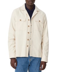 LES DEUX Joe Hybrid Cotton Twill Shirt Jacket