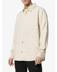 Vyner Articles Paint Splattered Shirt Jacket