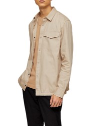 Topman Papertouch Snap Up Overshirt