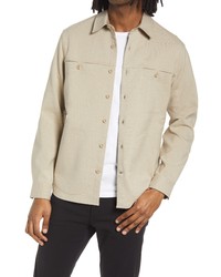 Vince Relaxed Double Face Shirt Jacket In Salt Flatsoff White At Nordstrom