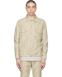 John Elliott Tan Frame Overshirt Jacket