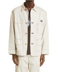 Needles X Smiths Button Up Coverall Jacket In Beige At Nordstrom