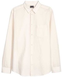 H&M Linen Blend Shirt Relaxed Fit