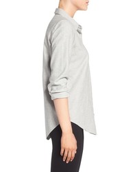 Eileen Fisher Organic Cotton Flannel Classic Collar Shirt