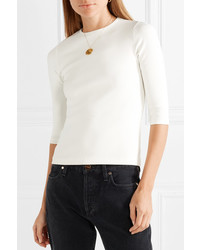 Goldsign The Rib Stretch Cotton Blend Jersey Top