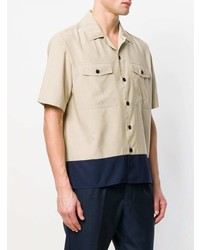 AMI Alexandre Mattiussi Camp Collar Chest Pockets Short Sleeves Shirt