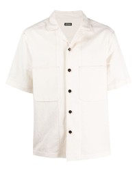 Zegna Camp Collar Short Sleeve Shirt