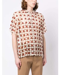 Bode Crochet Short Sleeve Shirt