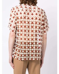 Bode Crochet Short Sleeve Shirt