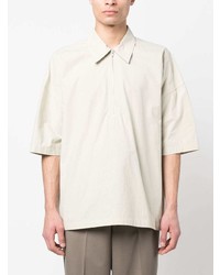 Jil Sander Half Zip Short Sleeve Shirt