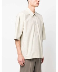 Jil Sander Half Zip Short Sleeve Shirt