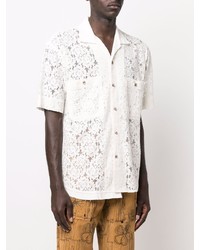 Andersson Bell Lace Detail Short Sleeved Shirt