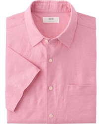 Uniqlo Linen Cotton Short Sleeve Shirt