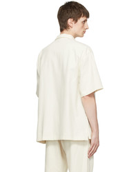 Rito Structure Off White Cotton Shirt