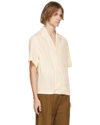 Deveaux New York Off White Resort Short Sleeve Shirt